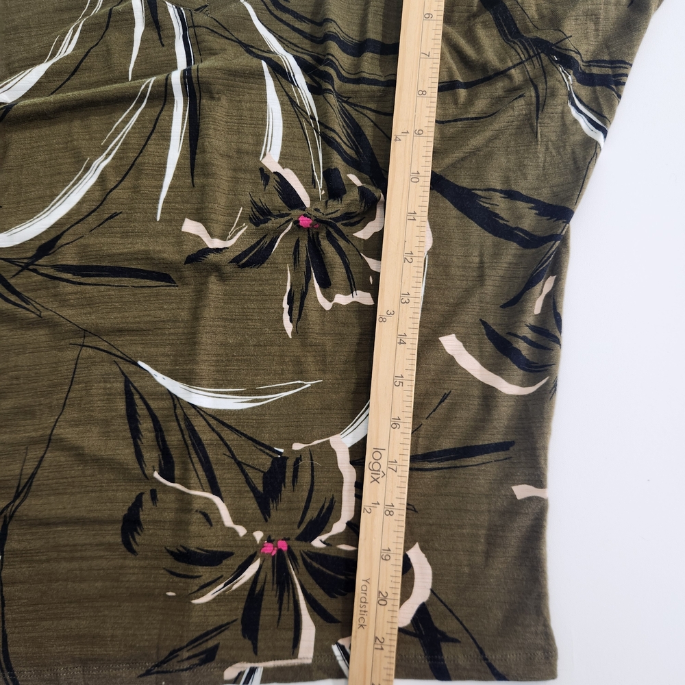 Jennifer Lopez Womens Top Blouse Size XS Long Sleeve Ruched Green NWT 01 - Picture 5 of 10